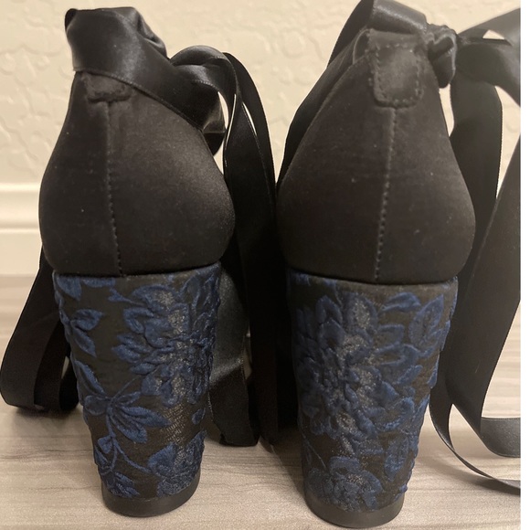 Renvy Satin Lace Up Platforms - Picture 7 of 10